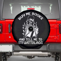 Reading Skeleton Spare Tire Cover Buy Me Books And Tell Me To STFUATTDLAGG Funny Smut Reader