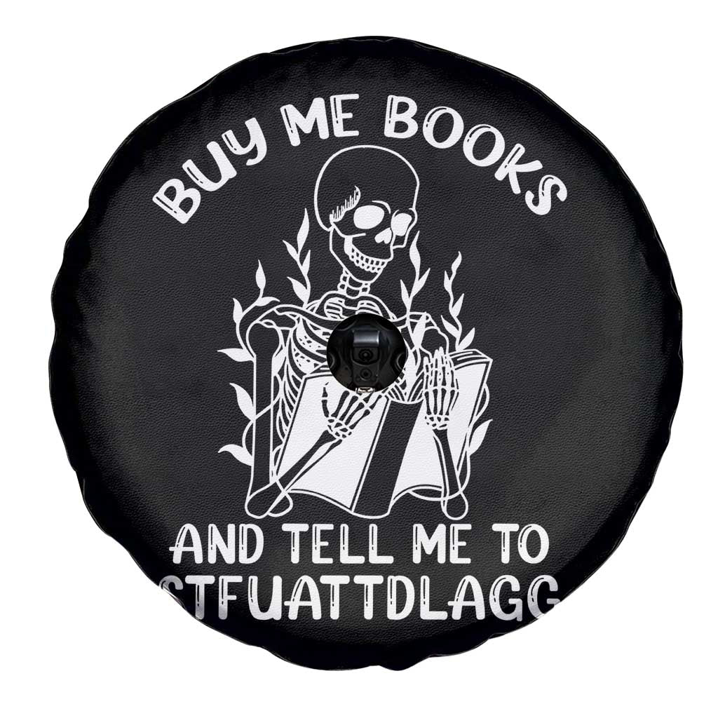 Reading Skeleton Spare Tire Cover Buy Me Books And Tell Me To STFUATTDLAGG Funny Smut Reader