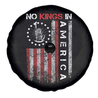 No Kings In America Spare Tire Cover Retro Freedom American Betsy Ross Flag