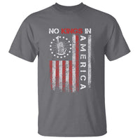 No Kings In America T Shirt Retro Freedom American Betsy Ross Flag