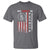No Kings In America T Shirt Retro Freedom American Betsy Ross Flag