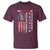 No Kings In America T Shirt Retro Freedom American Betsy Ross Flag