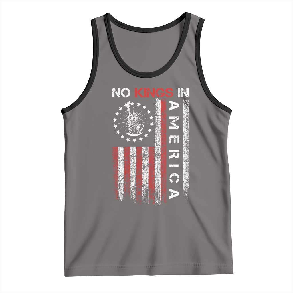 No Kings In America Tank Top Retro Freedom American Betsy Ross Flag