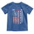 No Kings In America Toddler T Shirt Retro Freedom American Betsy Ross Flag