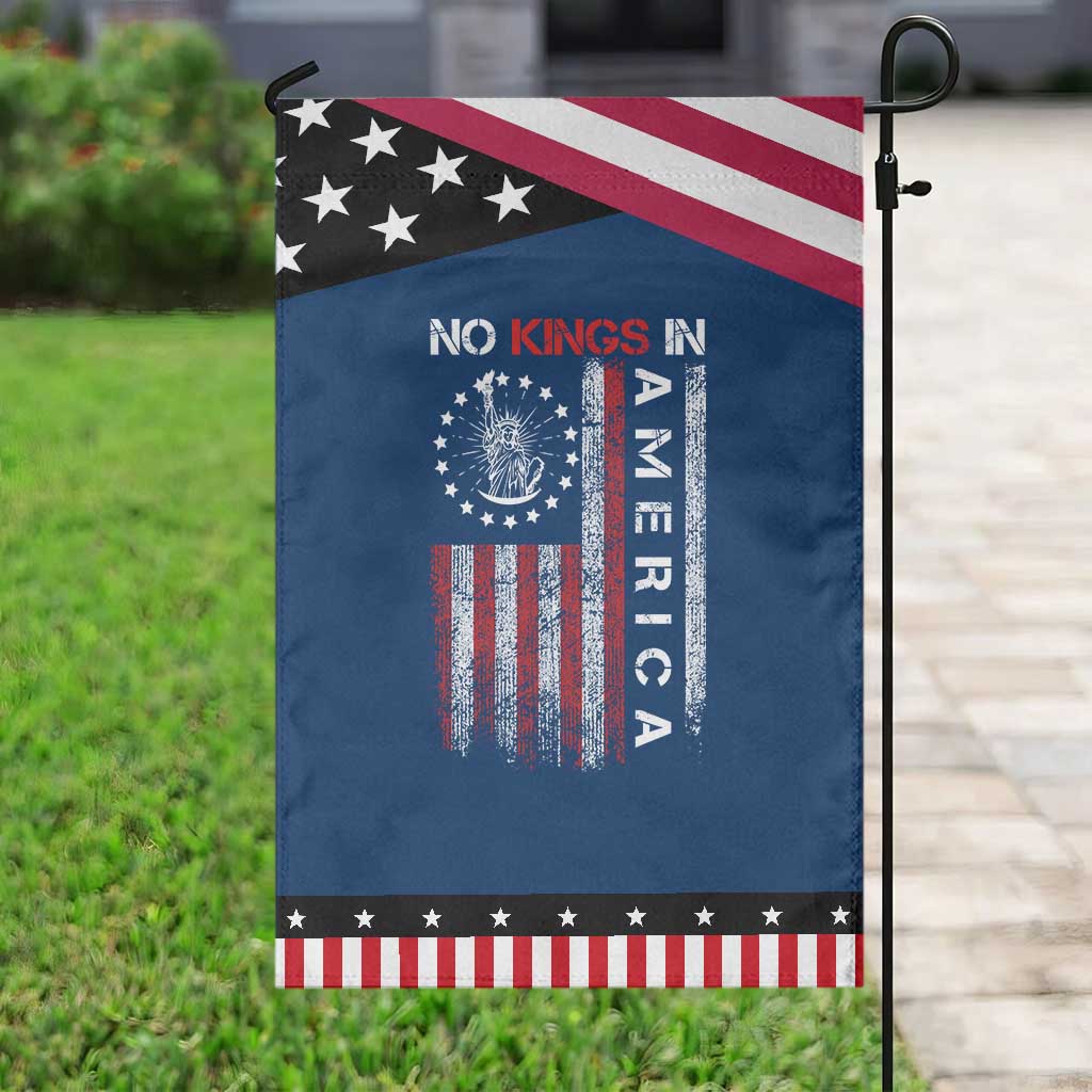 No Kings In America Garden Flag Retro Freedom American Betsy Ross Flag