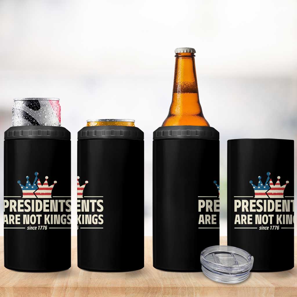 Presidents Are Not Kings 4 in 1 Can Cooler Tumbler Since 1776 American Flag