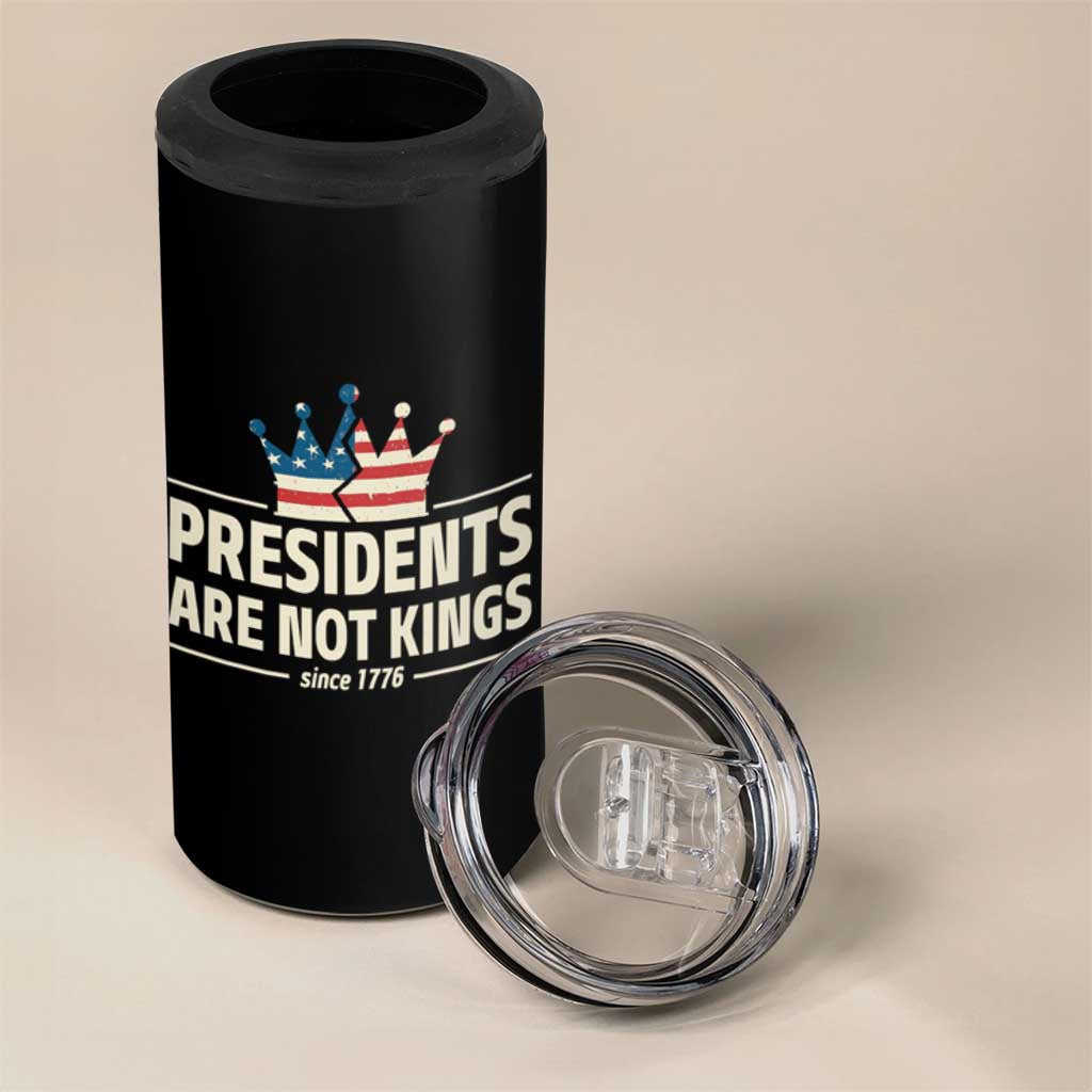 Presidents Are Not Kings 4 in 1 Can Cooler Tumbler Since 1776 American Flag