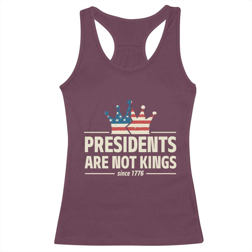 Presidents Are Not Kings Racerback Tank Top Since 1776 American Flag