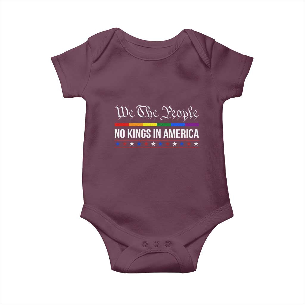 No Kings In America Baby Onesie We The People