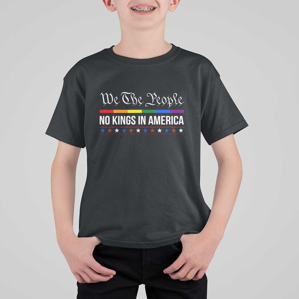 No Kings In America T Shirt For Kid We The People