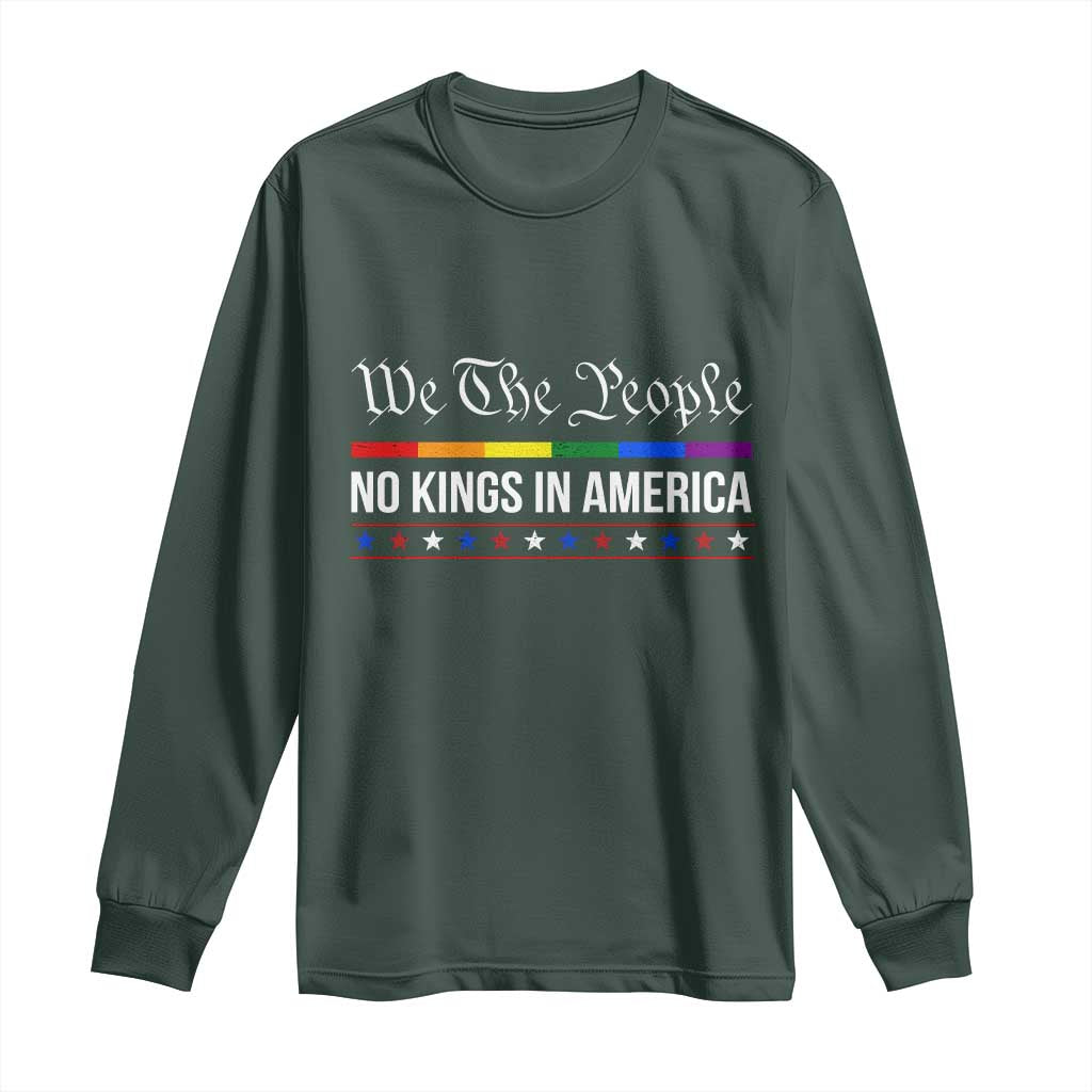 No Kings In America Long Sleeve Shirt We The People