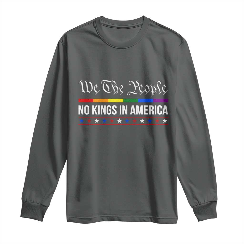 No Kings In America Long Sleeve Shirt We The People