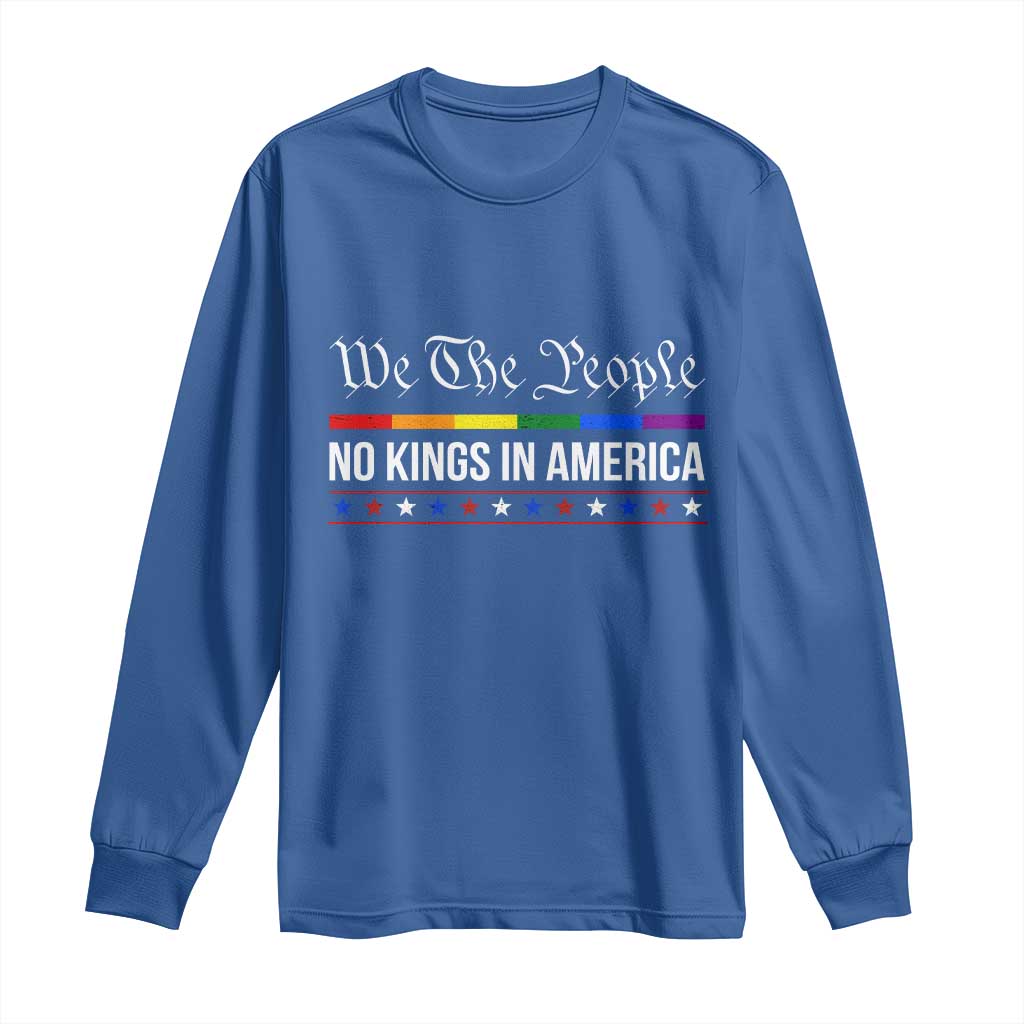 No Kings In America Long Sleeve Shirt We The People