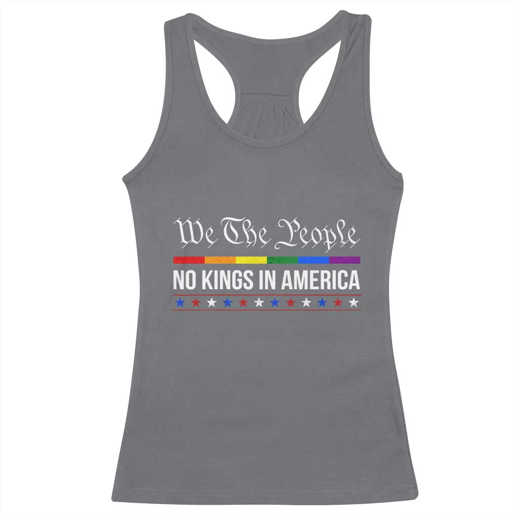No Kings In America Racerback Tank Top We The People