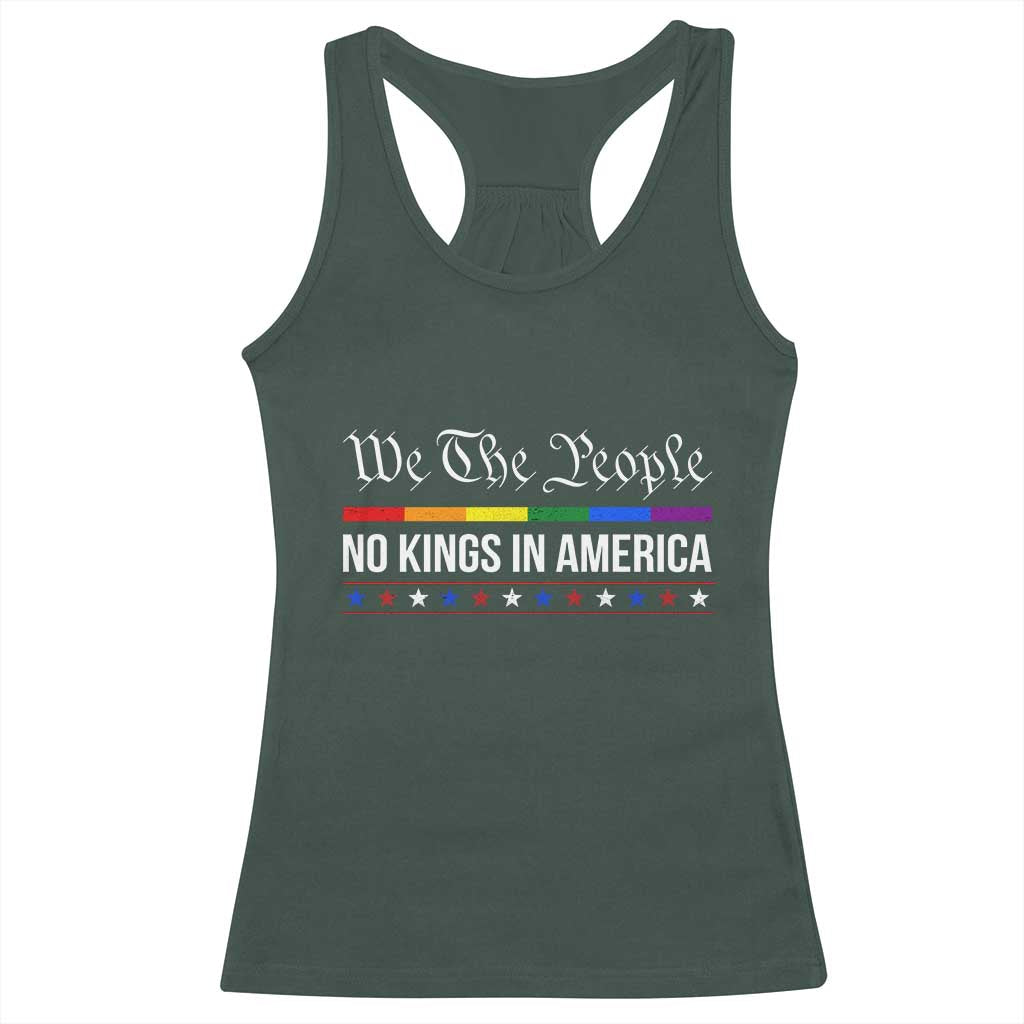 No Kings In America Racerback Tank Top We The People