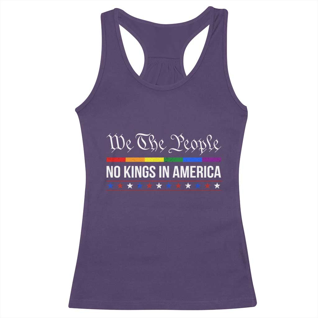 No Kings In America Racerback Tank Top We The People