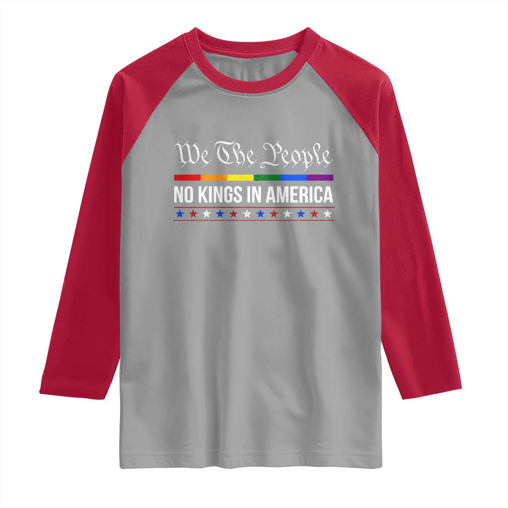 No Kings In America Raglan Shirt We The People