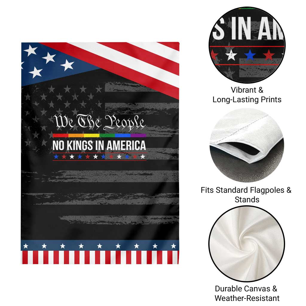 No Kings In America Garden Flag We The People