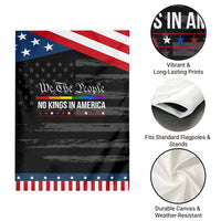 No Kings In America Garden Flag We The People
