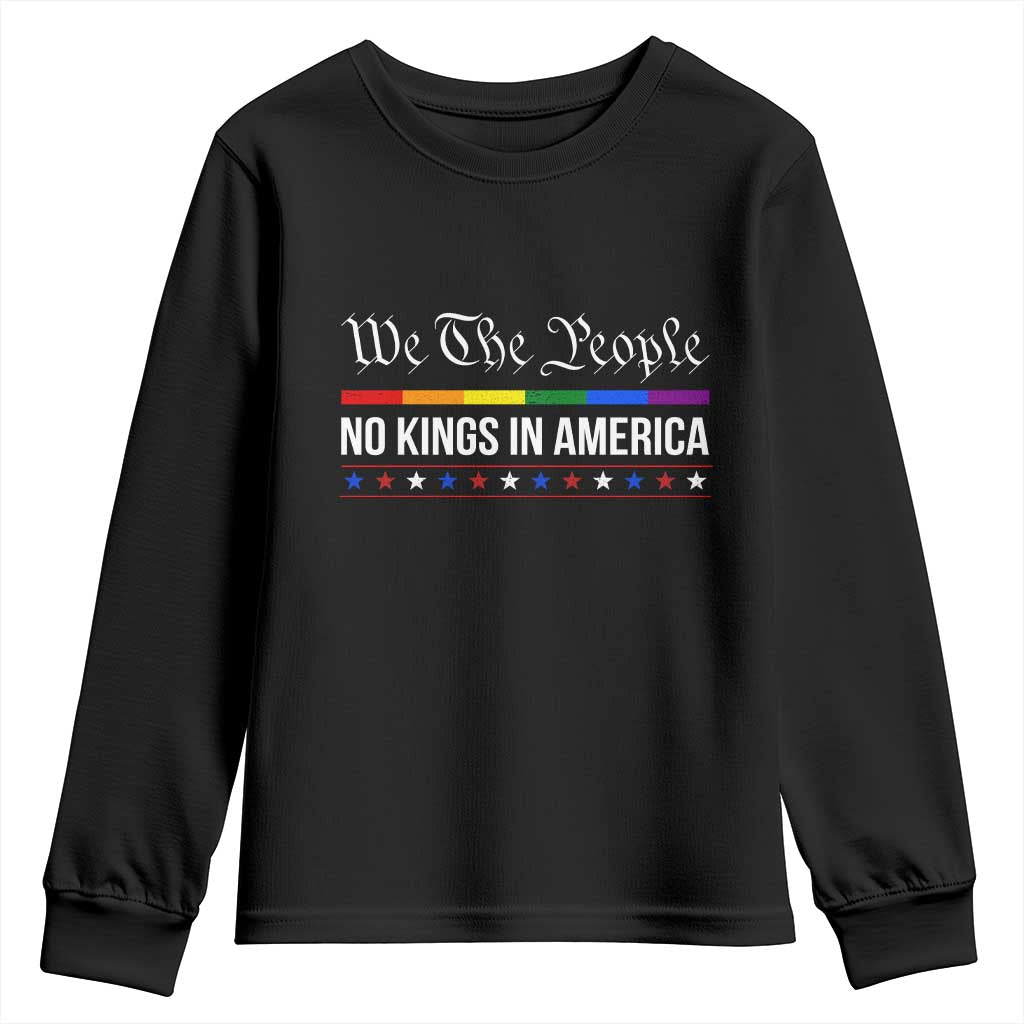 No Kings In America Youth Sweatshirt We The People
