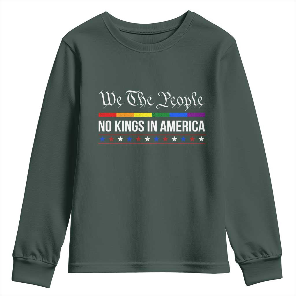 No Kings In America Youth Sweatshirt We The People