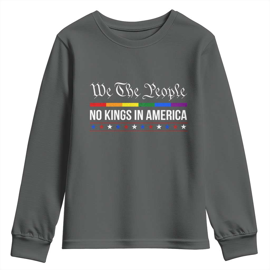 No Kings In America Youth Sweatshirt We The People