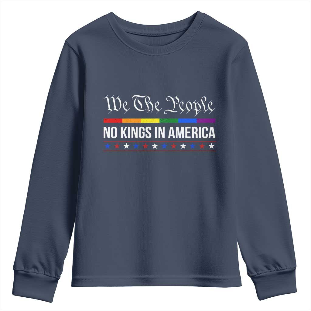 No Kings In America Youth Sweatshirt We The People