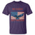 No Kings Only Freedom T Shirt American Flag Bald Eagle Retro Vintage