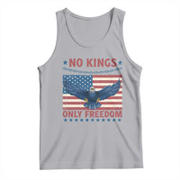 No Kings Only Freedom Tank Top American Flag Bald Eagle Retro Vintage