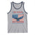 No Kings Only Freedom Tank Top American Flag Bald Eagle Retro Vintage
