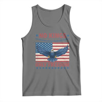 No Kings Only Freedom Tank Top American Flag Bald Eagle Retro Vintage