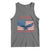 No Kings Only Freedom Tank Top American Flag Bald Eagle Retro Vintage