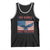 No Kings Only Freedom Tank Top American Flag Bald Eagle Retro Vintage