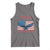 No Kings Only Freedom Tank Top American Flag Bald Eagle Retro Vintage