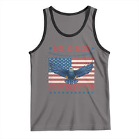 No Kings Only Freedom Tank Top American Flag Bald Eagle Retro Vintage
