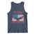 No Kings Only Freedom Tank Top American Flag Bald Eagle Retro Vintage