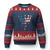 No Kings In America Ugly Christmas Sweater Dripping Crown - Wonder Print Shop