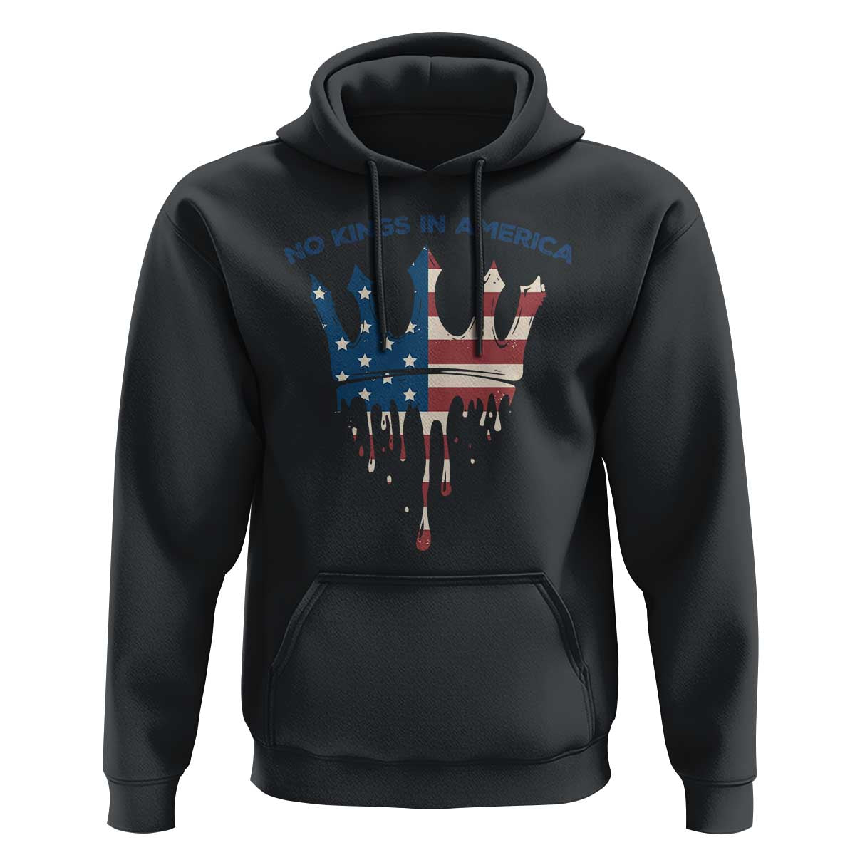 No Kings In America Hoodie Dripping Crown
