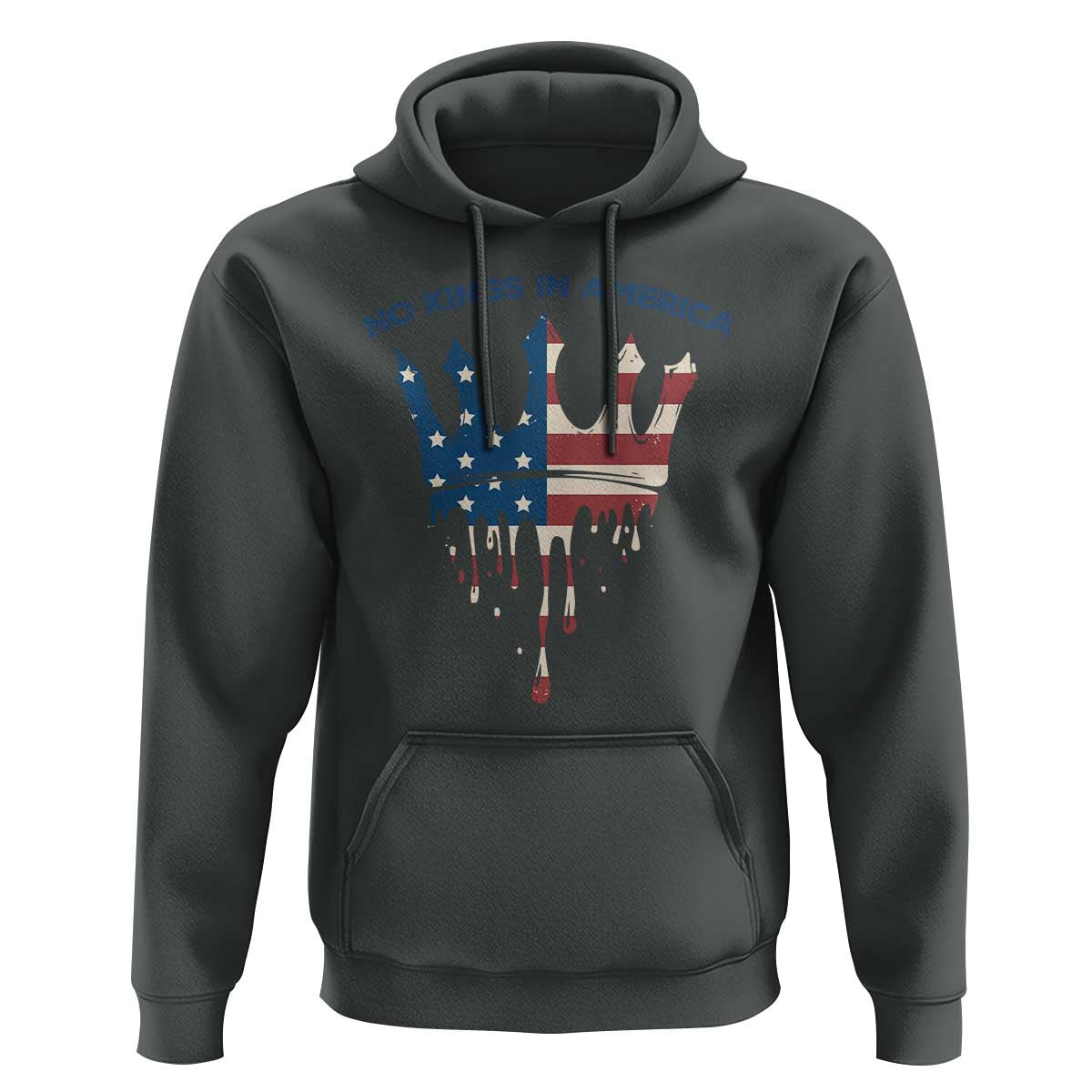 No Kings In America Hoodie Dripping Crown