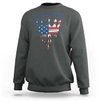 No Kings In America Sweatshirt Dripping Crown