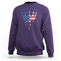 No Kings In America Sweatshirt Dripping Crown