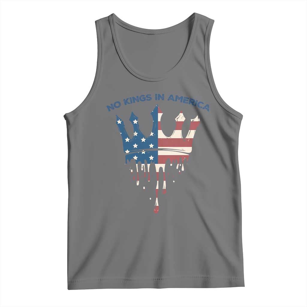 No Kings In America Tank Top Dripping Crown