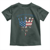 No Kings In America Toddler T Shirt Dripping Crown