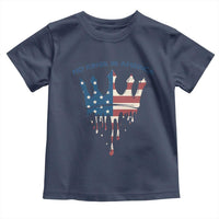 No Kings In America Toddler T Shirt Dripping Crown