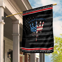 No Kings In America Garden Flag Dripping Crown