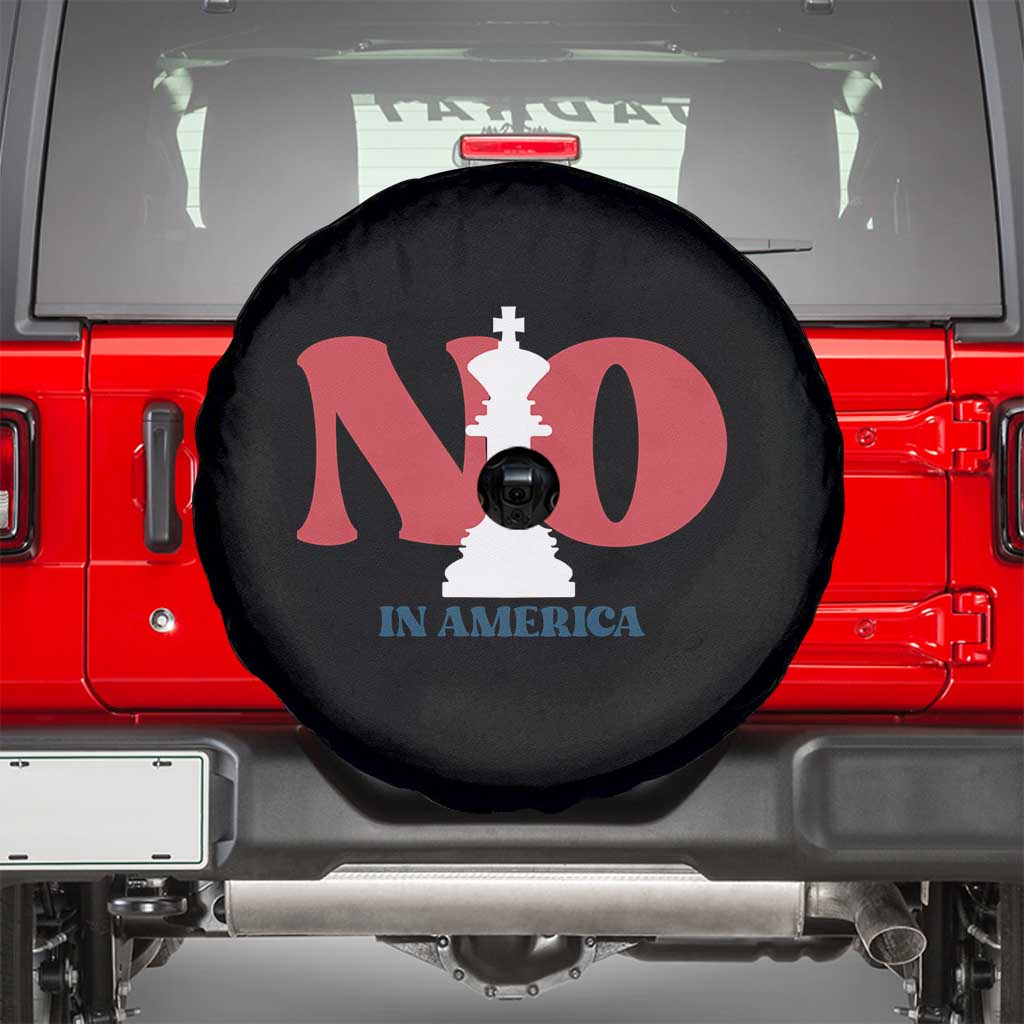 No Kings In America Chess Spare Tire Cover White King