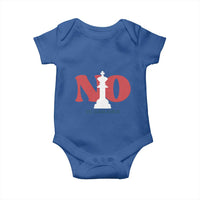 No Kings In America Chess Baby Onesie White King
