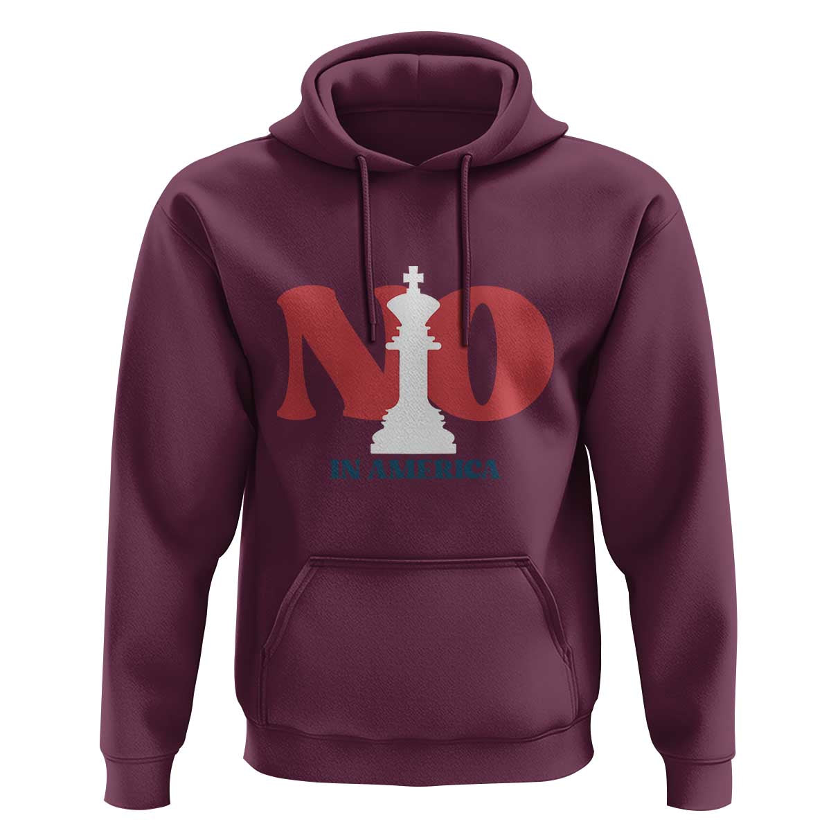 No Kings In America Chess Hoodie White King