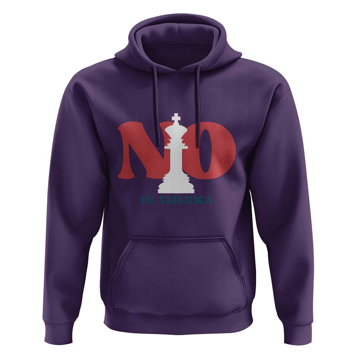 No Kings In America Chess Hoodie White King