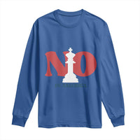 No Kings In America Chess Long Sleeve Shirt White King